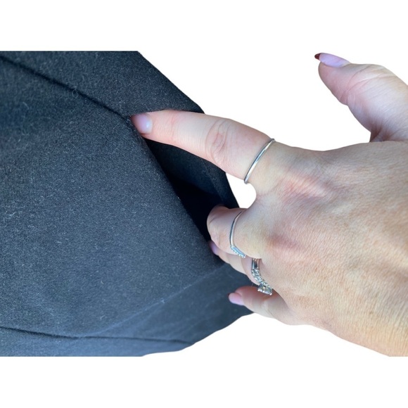 Bess Wool Blended Cowl Neck Dress | Size: - Picture 9 of 12